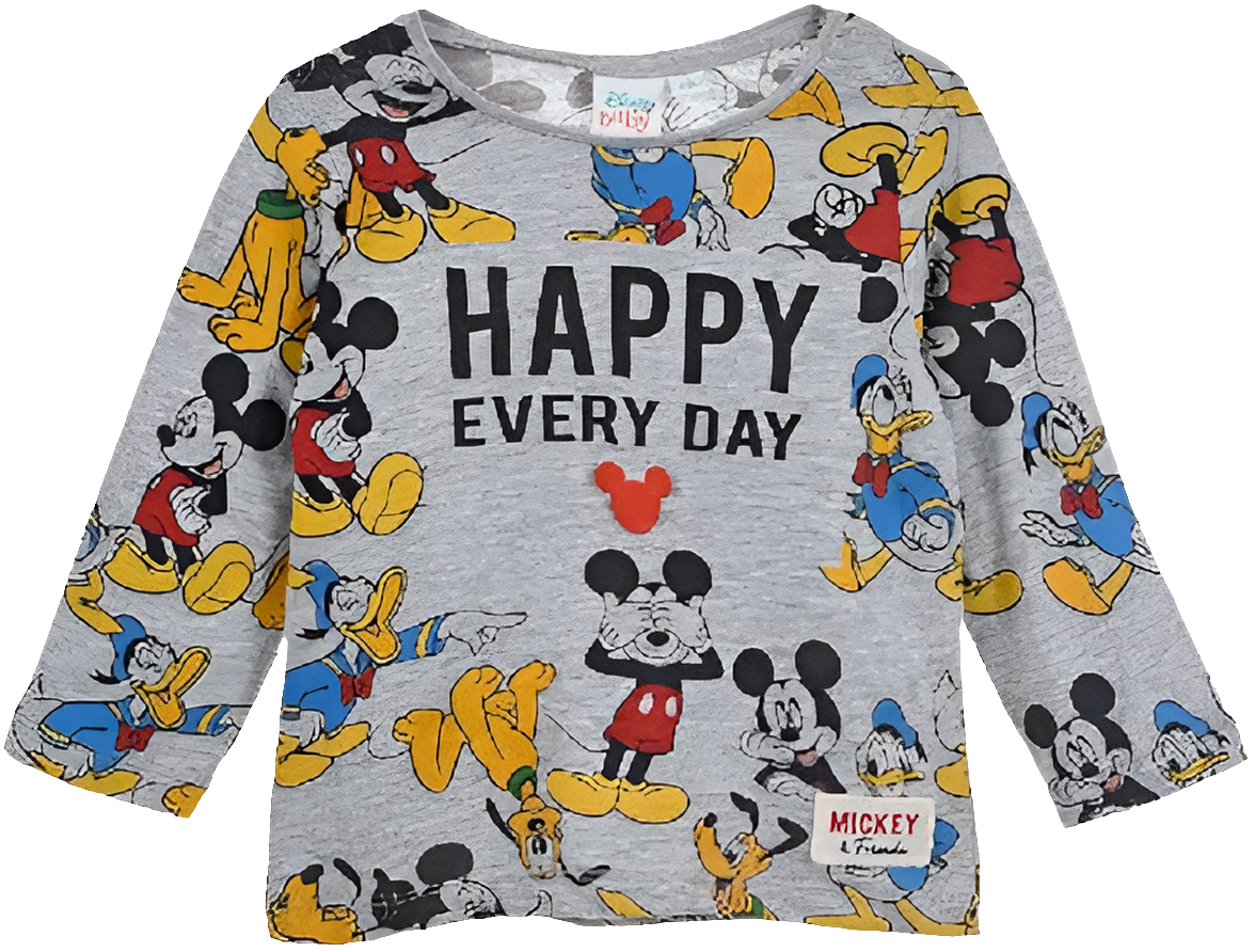 TEE SHIRT A MANCHE LONGUE DISNEY BABY MICKEY
