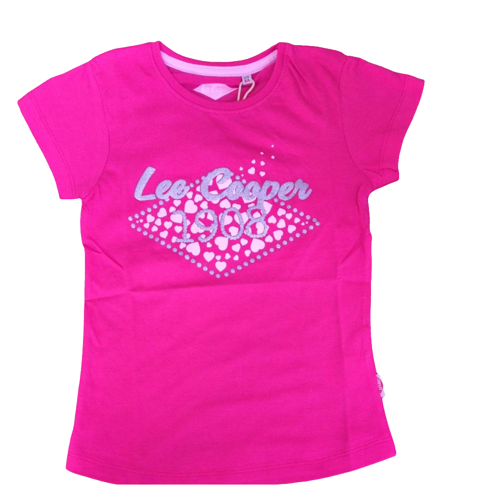 TEE SHIRT FILLE LEE COOPER FUSHIA