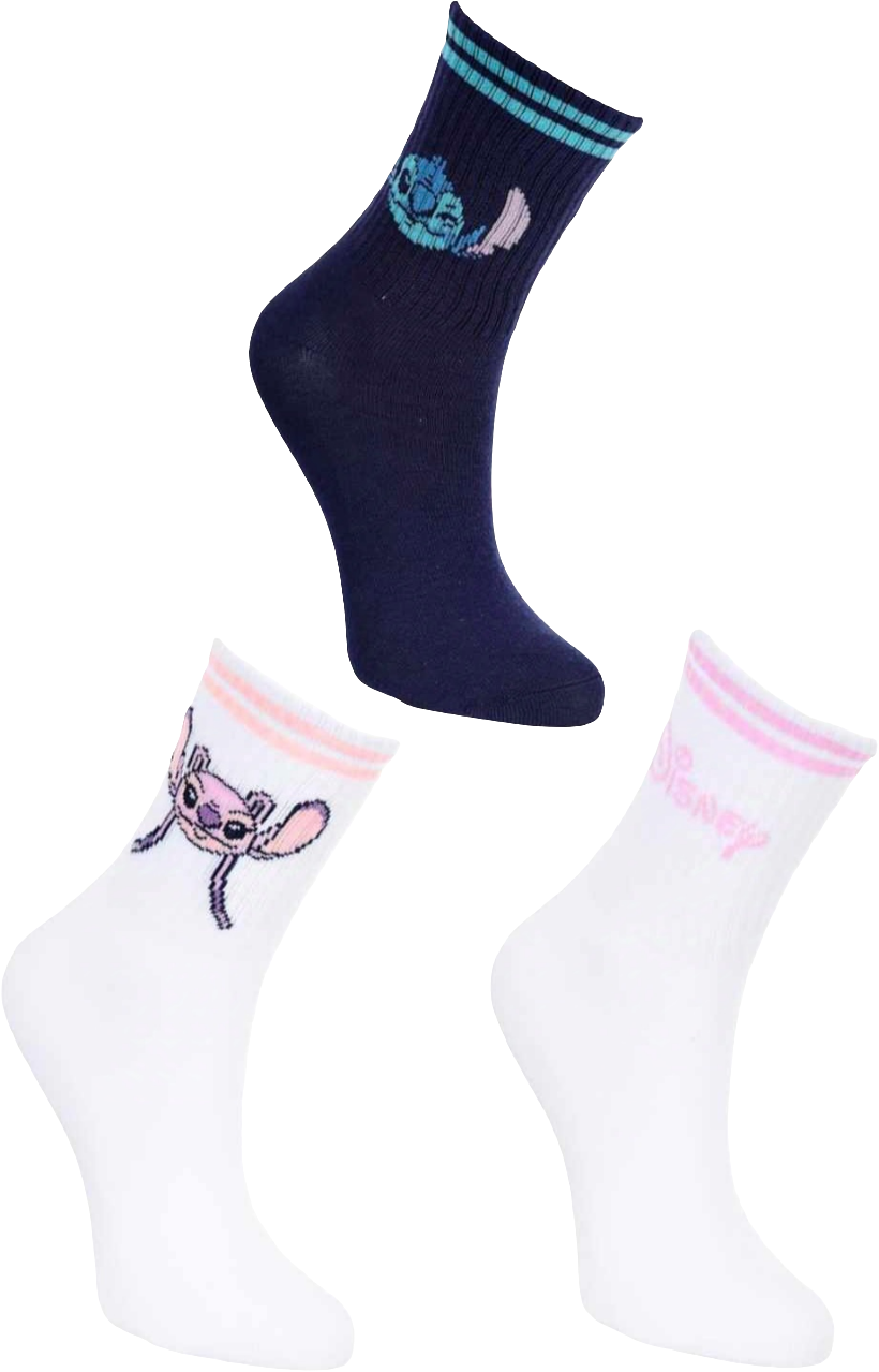 lot de 3 paires de chaussette Disney Stitch