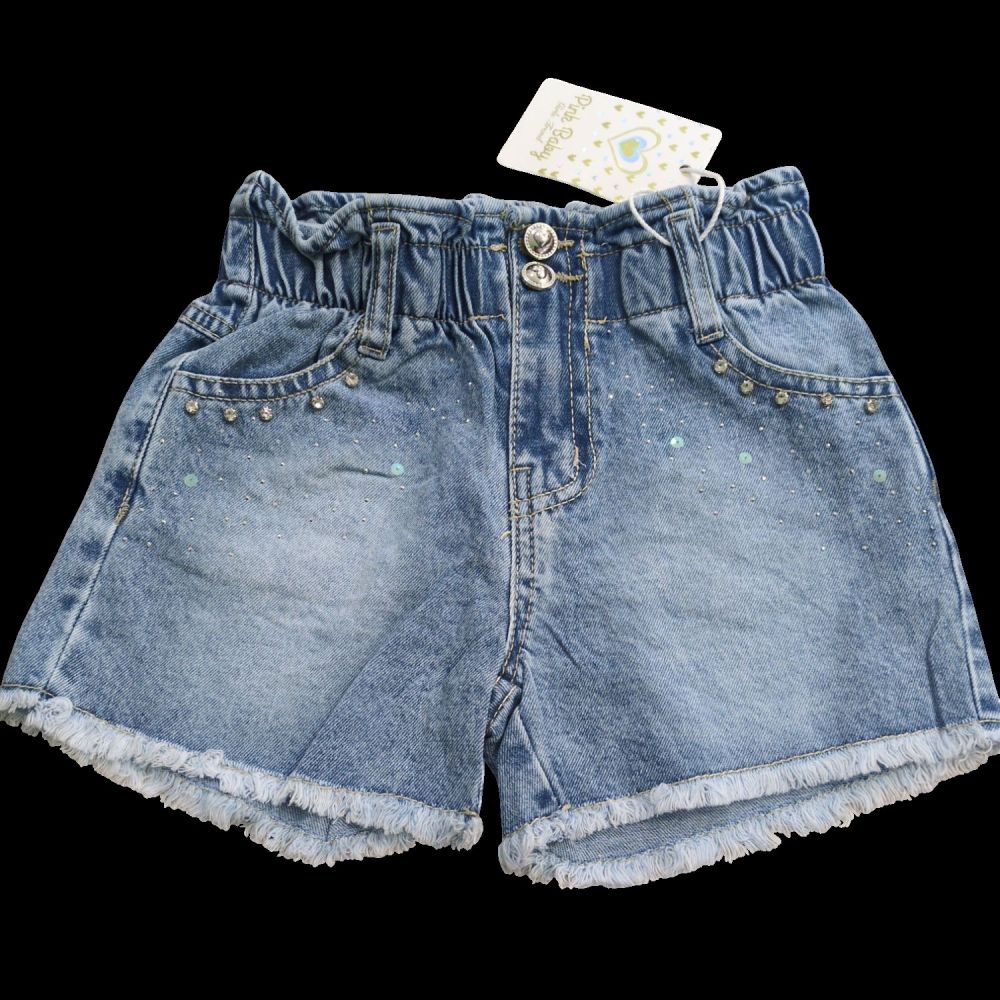 SHORT JEANS A PAILLETTE