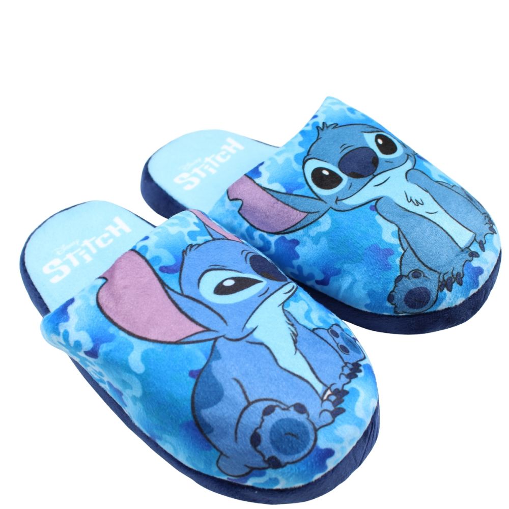 PANTOUFLE STITCH BLEU
