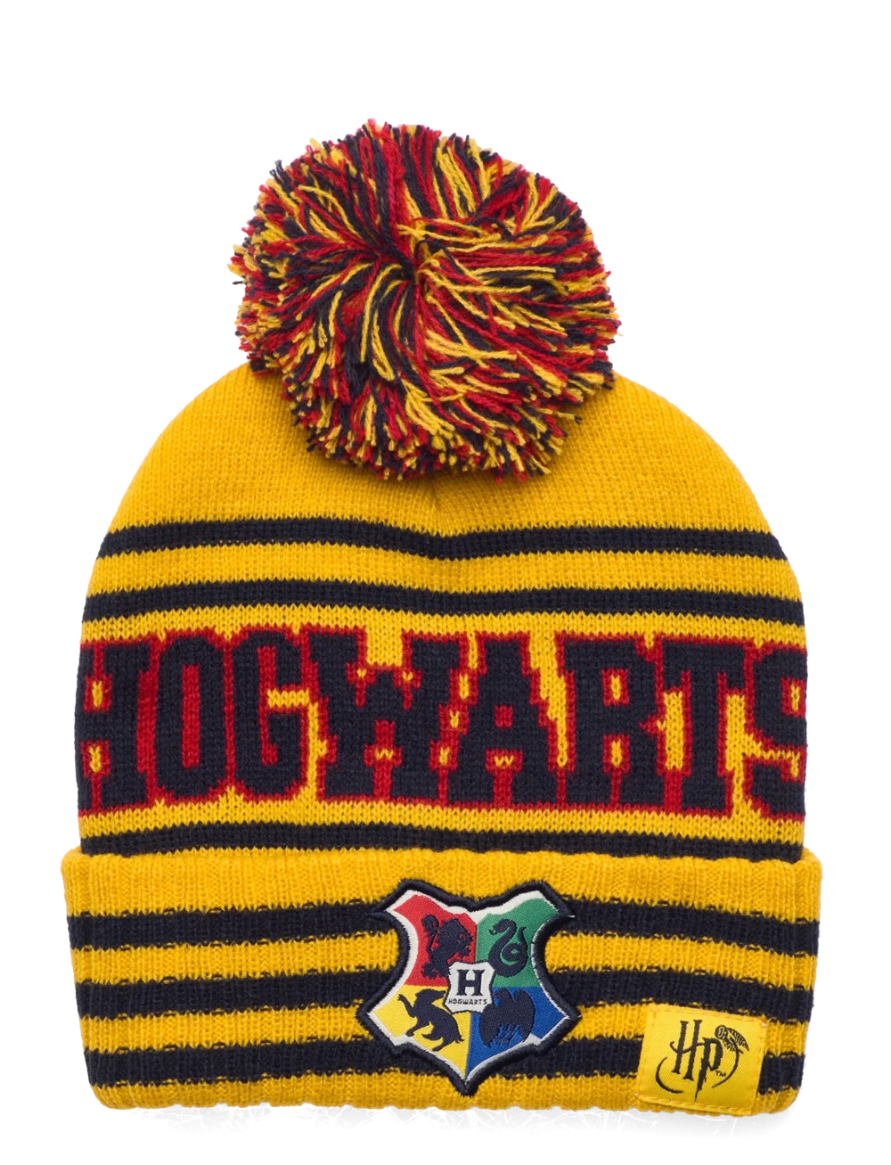 Bonnet à pompon jaune Harry potter