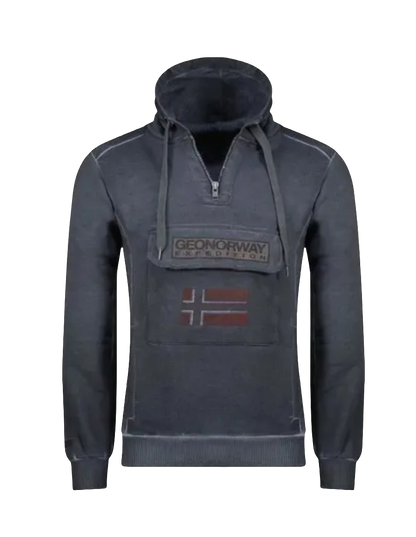 SWEAT A CAPUCHE GEONORWAY EXPEDITION GRIS