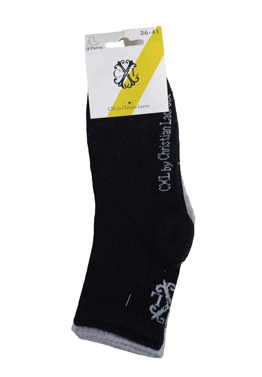LOT DE 3 PAIRES DE CHAUSSETTES CHRISTIAN LACROIX