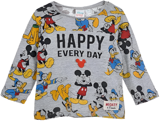 TEE SHIRT A MANCHE LONGUE DISNEY BABY MICKEY