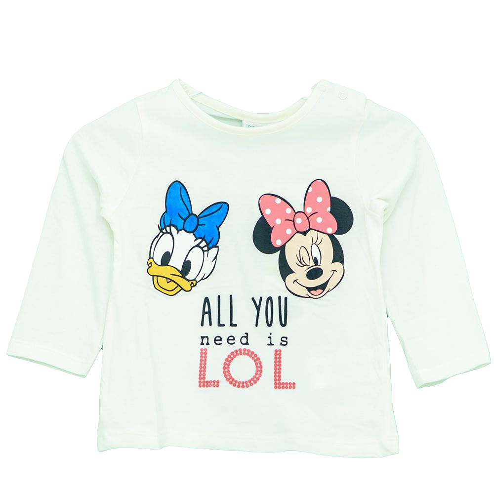 TEE SHIRT A MANCHE LONGUE DISNEY BABY MINNIE ET DAISY