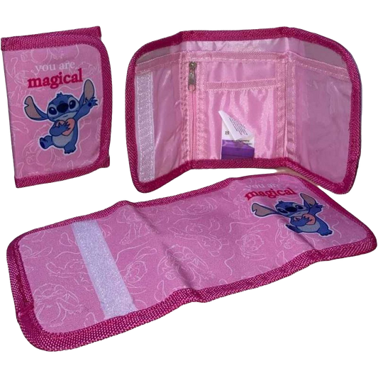 PORTEFEUILLE DISNET STITCH ROSE