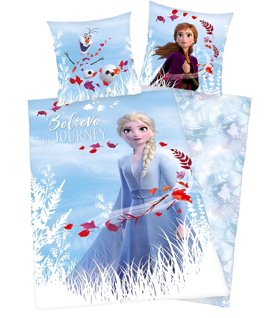 HOUSSE DE COUETTE REVERSIBLE DISNEY LA REINE DES NEIGES