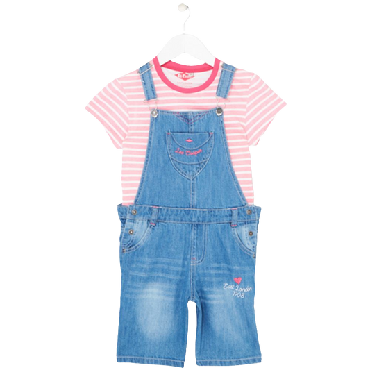 ENSEMBLE FILLE LEE COOPER SALOPETTE ET TEE SHIRT