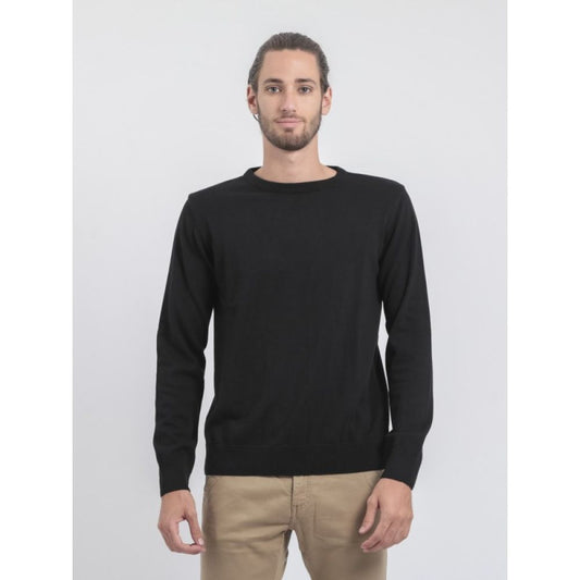 PULL COL ROND NOIR RITCHIE JEANS