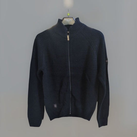 GILET ZIPPE BLEU MARINE