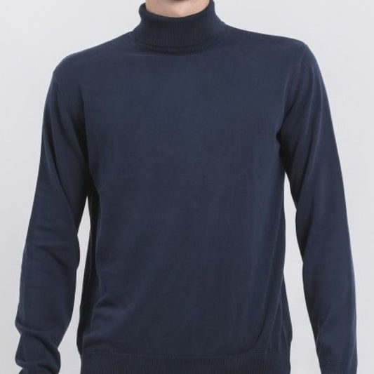 PULL COL ROULE RITCHIE BLEU MARINE