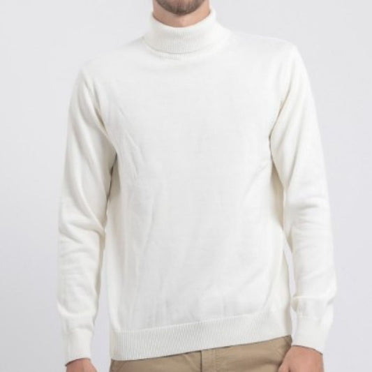 PULL COL ROULE RITCHIE ECRU