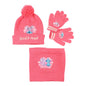 ENSEMBLE 3 PIECES  BONNET GANT ET SNOOD DISNEY STITCH