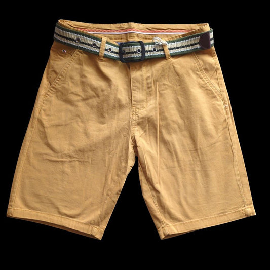 BERMUDA  AVEC CEINTURE COULEUR CAMEL