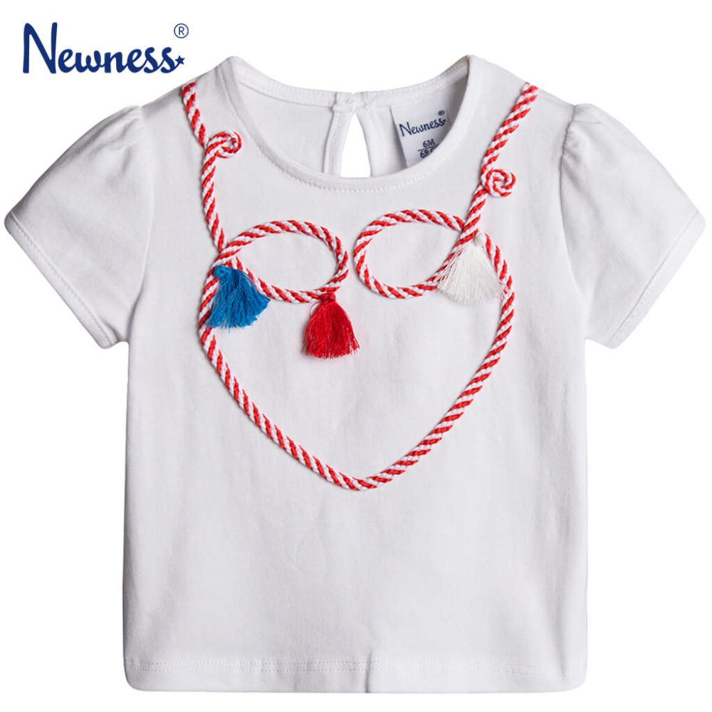 TEE SHIRT MANCHE COURTE BEBE FILLE NEWNESS