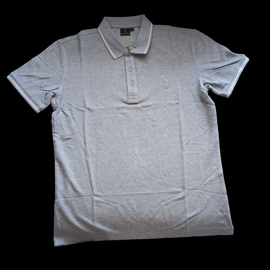 POLO HOMME MANCHE COURTE GRIS