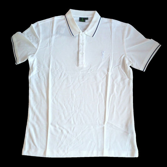 POLO HOMME MANCHE COURTE BLANC
