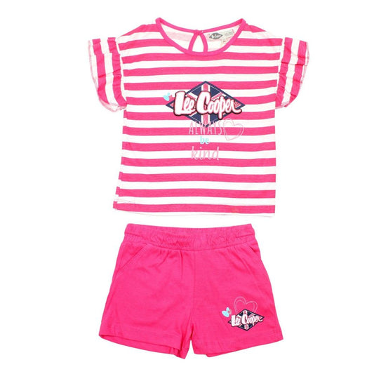 ENSEMBLE SHORT ET TEE SHIRT FILLE LEE COOPER