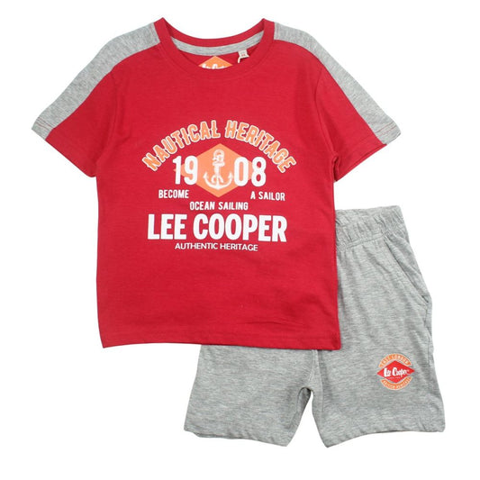 ENSEMBLE SHORT ET TEE SHIRT GARCON LEE COOPER