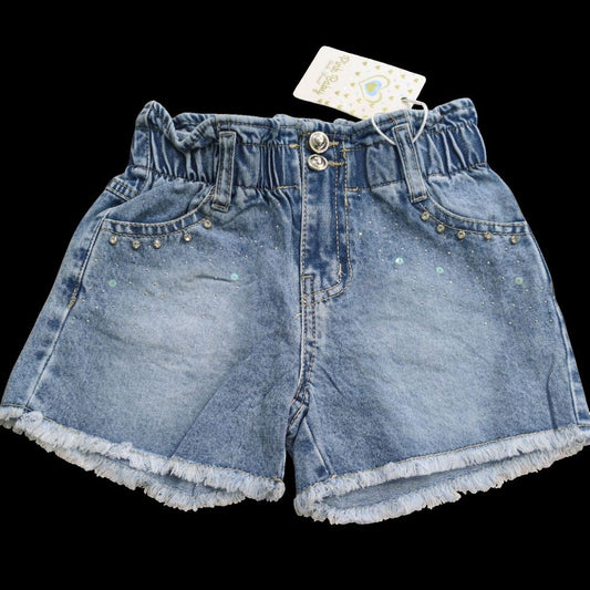 SHORT JEANS A PAILLETTE