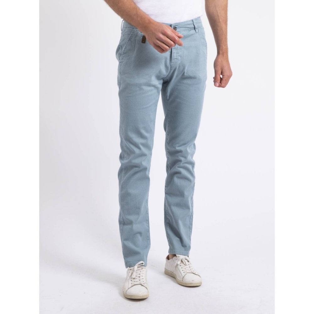 PANTALON CHINO SLIM CODY RITCHIE JEANS BLEU CIEL